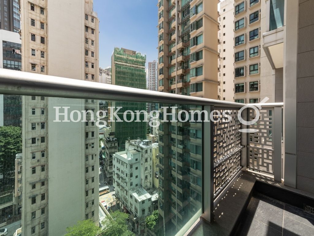 Balcony off Living and Dining Room — J Residence, Wan Chai