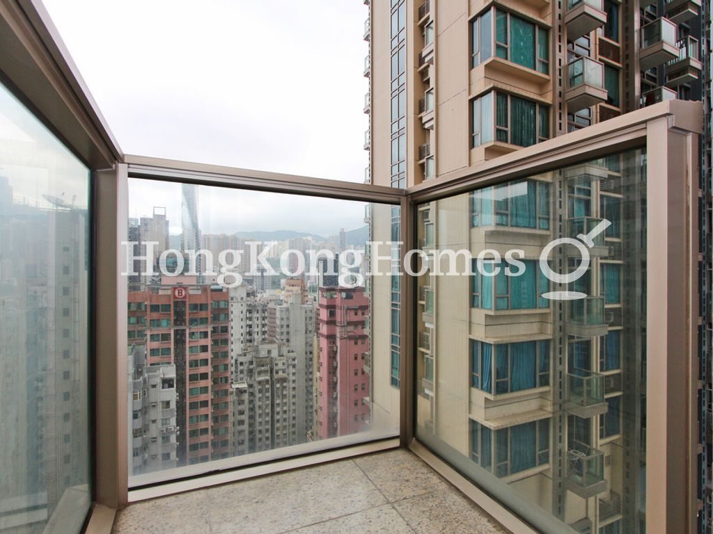 Balcony off Living and Dining Room — The Avenue - Phase 2 - Tower 1, Wan Chai