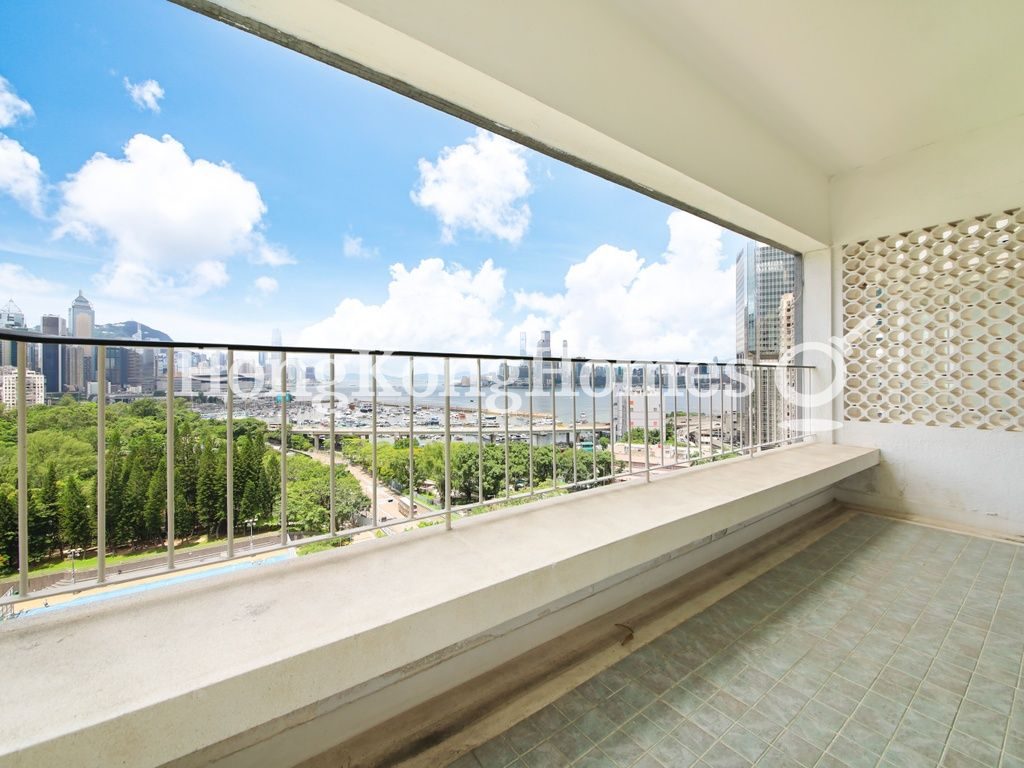 Balcony off Living and Dining Room — 維多利大廈，銅鑼灣