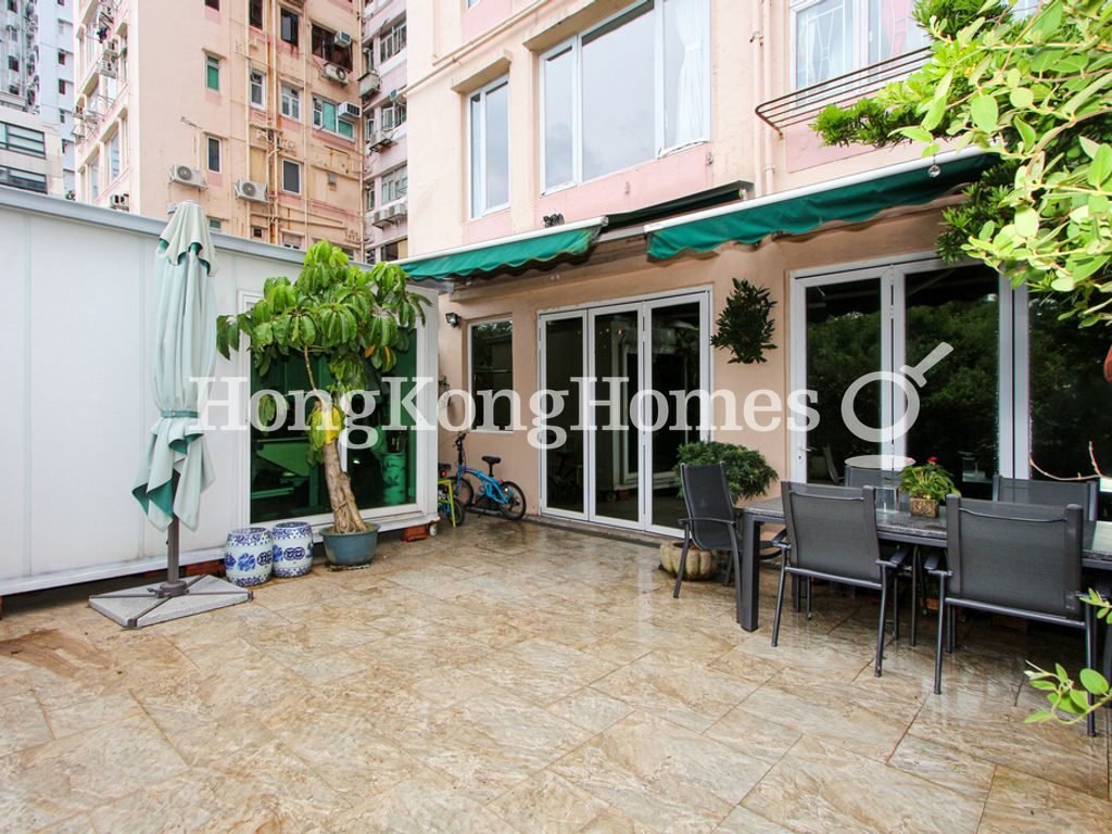 Private Terrace off Living & Dining Room — 五福大廈，西環堅尼地城