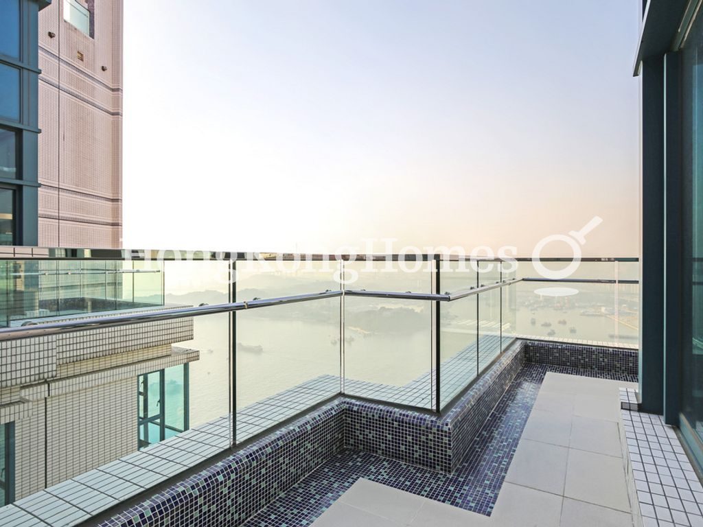 Private Terrace From Living Room — The Long Beach - Tower 02, Tai Kok Tsui