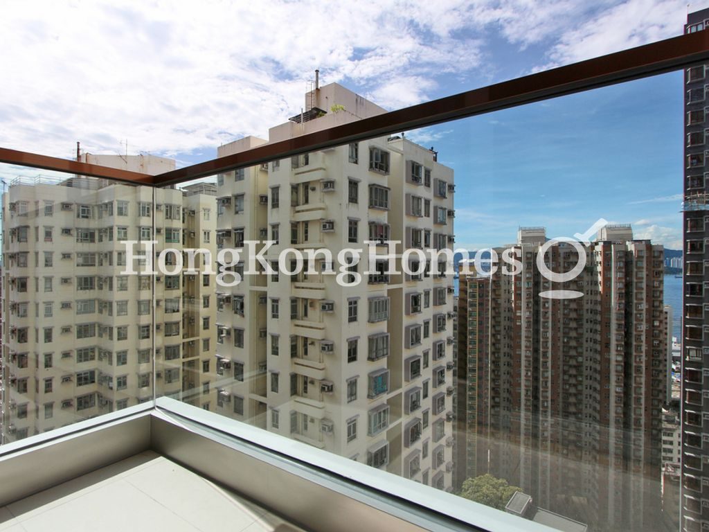 Balcony off the Studio — 63 Pokfulam - Tower 01 (Amber House)，西營盤