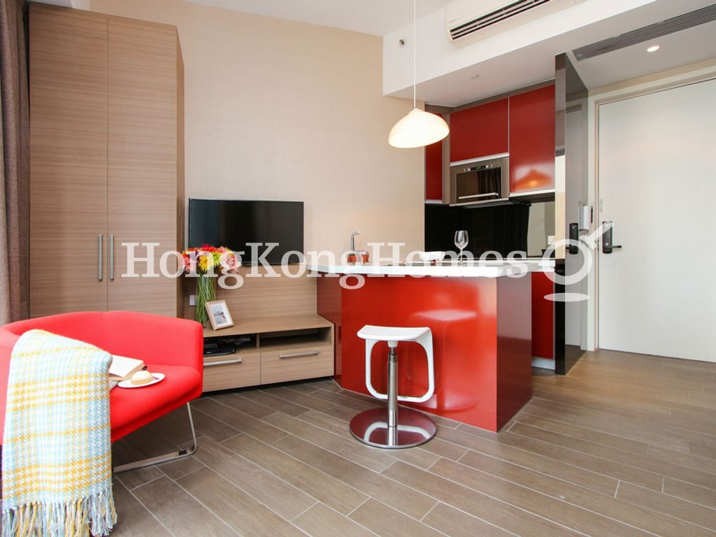 Living Area & Open Kitchen — D'HOME Queen's Cube, Wan Chai