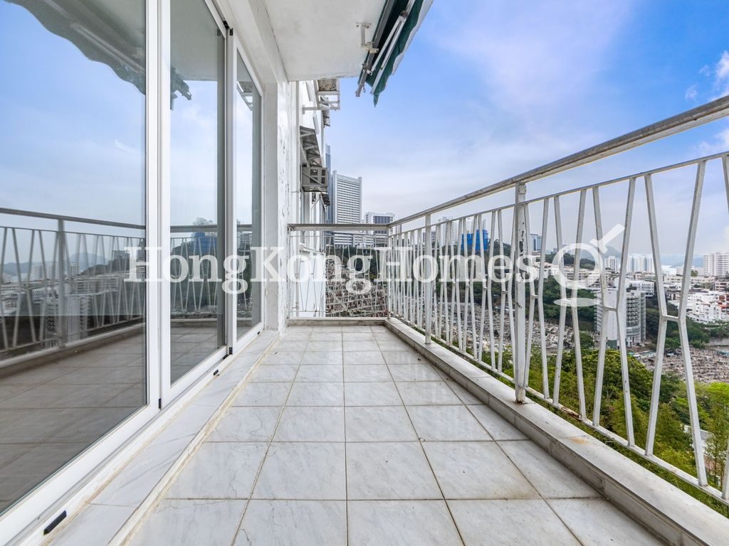 Balcony off Living and Dining Room — 恒琪園，薄扶林