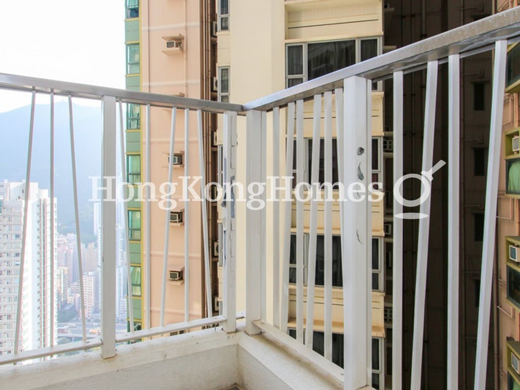 Balcony off Kitchen — Grand Promenade - Tower 03, Quarry Bay