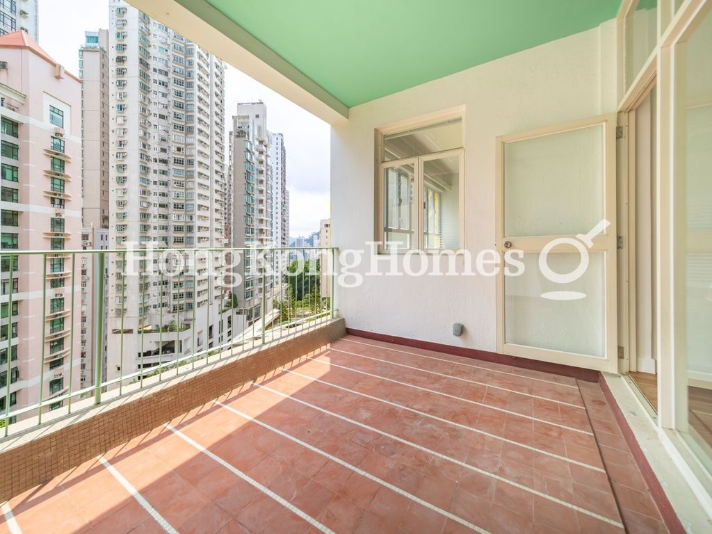 Balcony off Living and Dining Room — 全景大廈，西半山