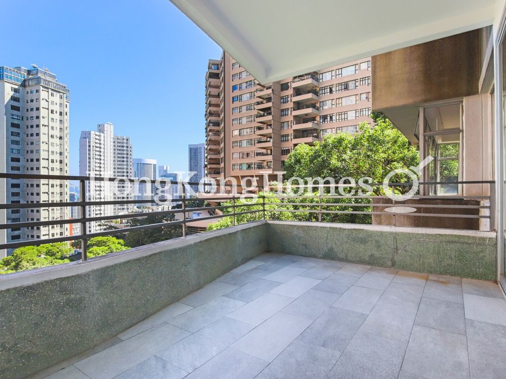 Balcony off Living and Dining Room — Brewin Court, Mid-levels Central