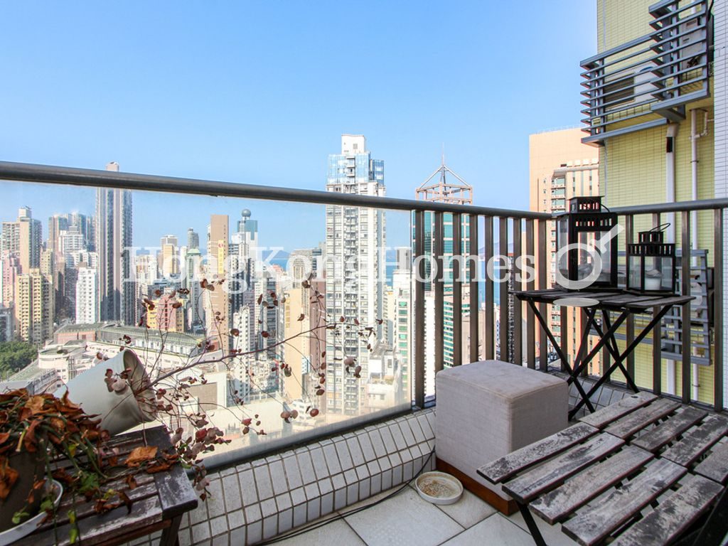Balcony off living and dining Room — 盈峰一號，上環