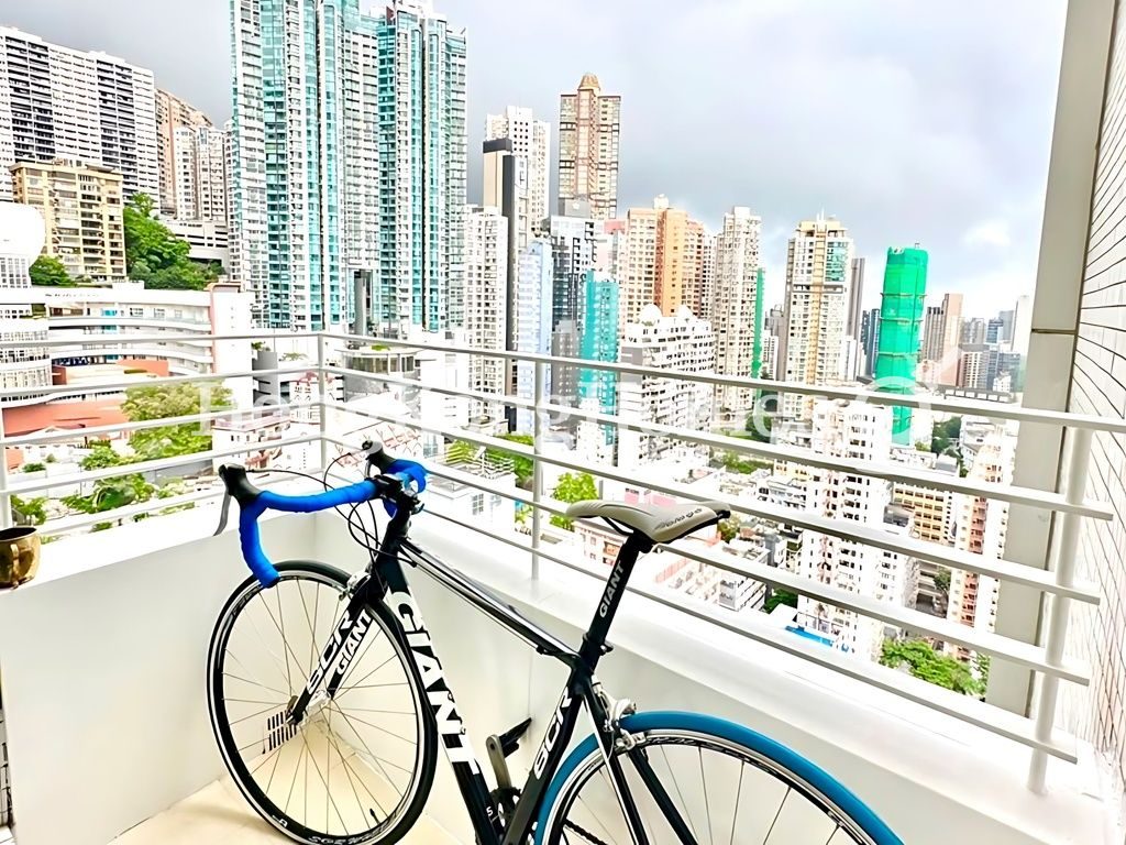 Balcony off Living and Dining Room — 翠麗軒，上環